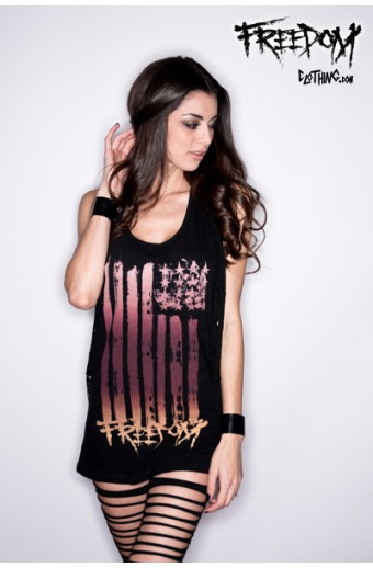 Vintage Flag - Girls Tank